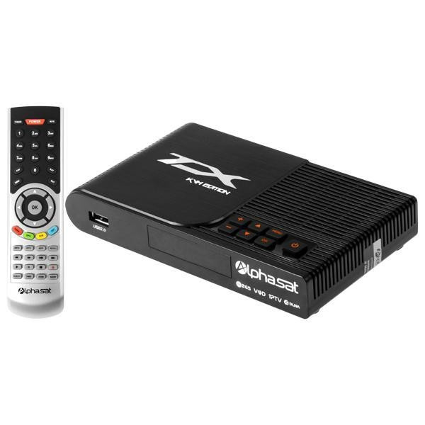 Receptor Alphasat TX KVM com DLNA/Wi-Fi/HDMI 