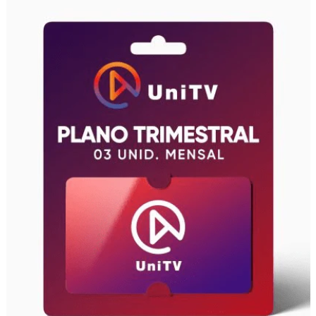 Assinatura UniTV Trimestral - Filmes e Séries por 3 Meses | Aproveite com Segurança!